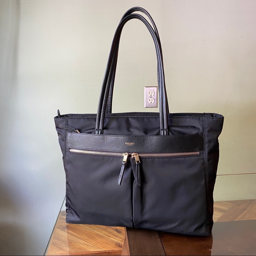 YES IT IS AVAILABLE! Knomo Laptop Tote, Grosvenor Square, black